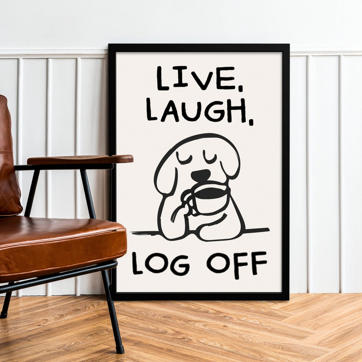 'Live, Laugh, Log Off' Print - Of Life & Lemons®