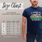funny navy or black t-shirt for men with christmas pun
