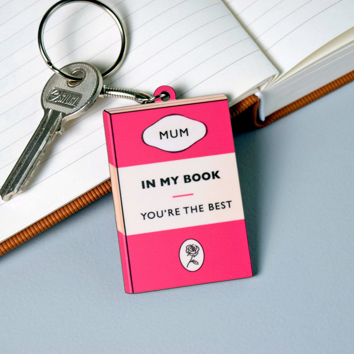 Book Themed Keyring For Mum - Of Life & Lemons®