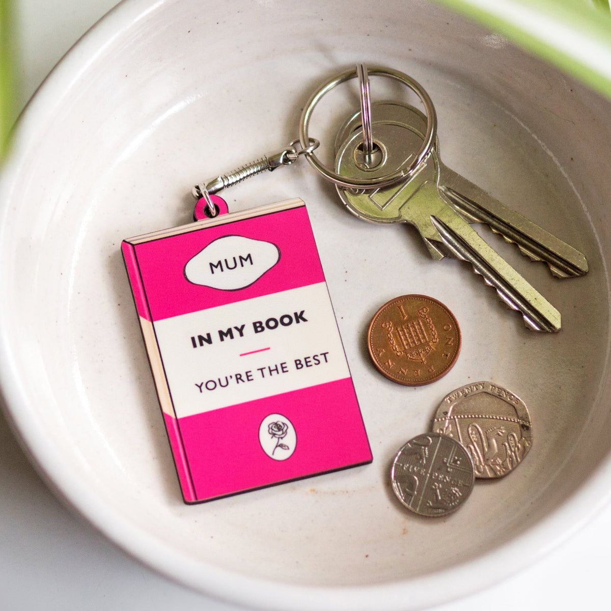 Book Themed Keyring For Mum - Of Life & Lemons®