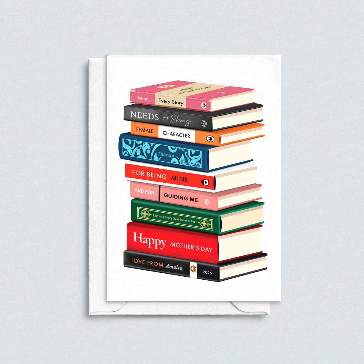 Personalised Books Mother's Day Card - Of Life & Lemons®