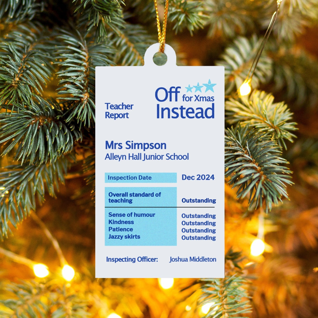 Ofsted Report Bauble Christmas Gift For Teacher – Of Life & Lemons®
