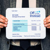 A personalised mouse mat that looks like an Ofsted report for an end of term teacher gift