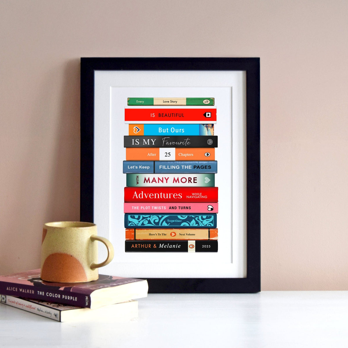 Personalised Book Anniversary Print - Of Life & Lemons®