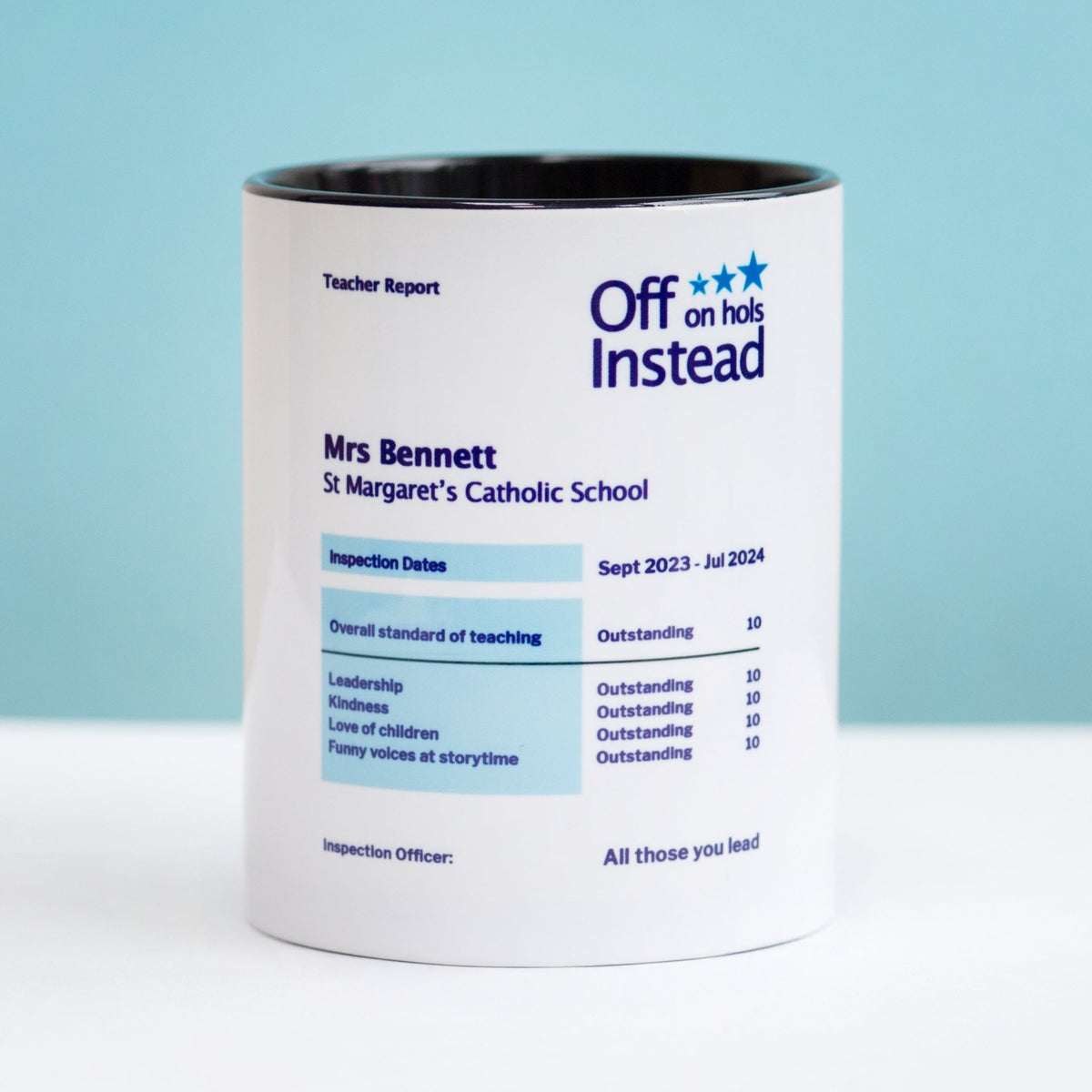 Personalised Teacher Report Pen Pot - Of Life & Lemons®