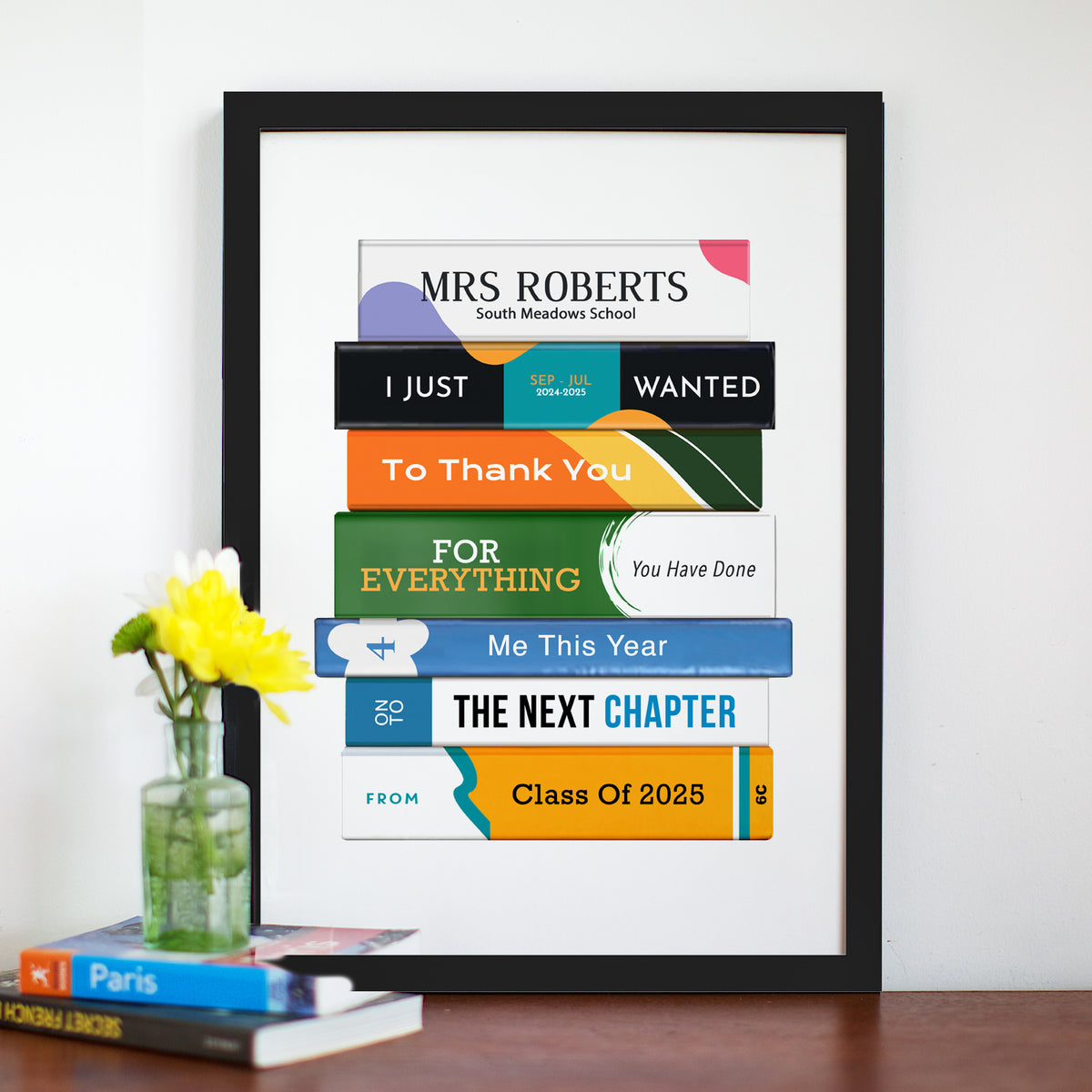 Personalised ' Thank you Teacher' Print - Of Life & Lemons®