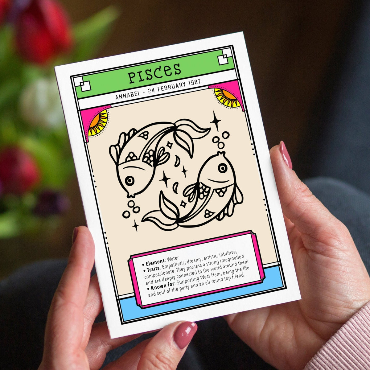 Personalised Zodiac Birthday Card - Of Life & Lemons®