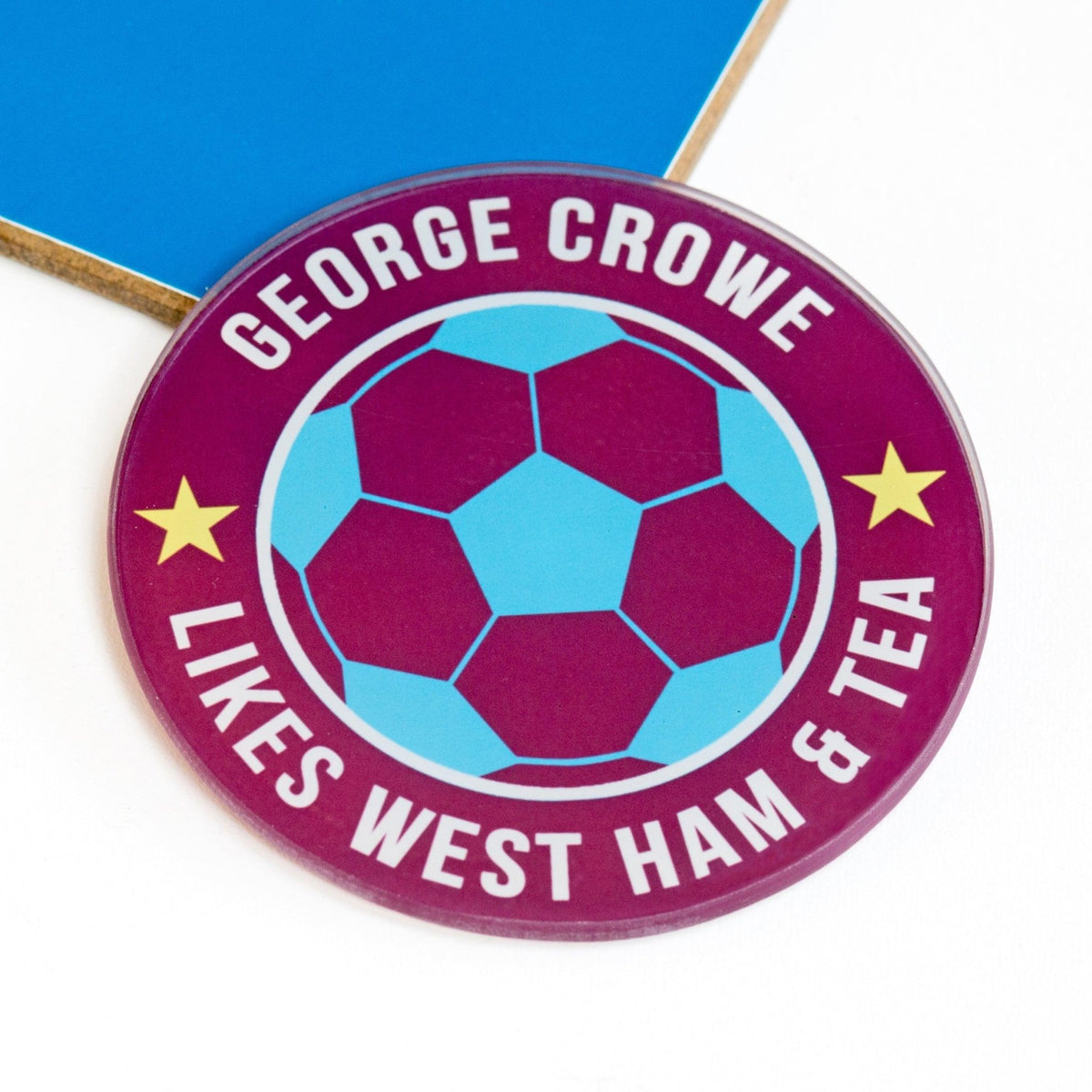 Personalised Football Team Coaster - Of Life & Lemons®