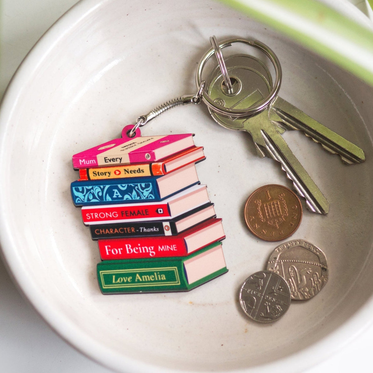 Personalised Books Keyring For Mum - Of Life & Lemons®