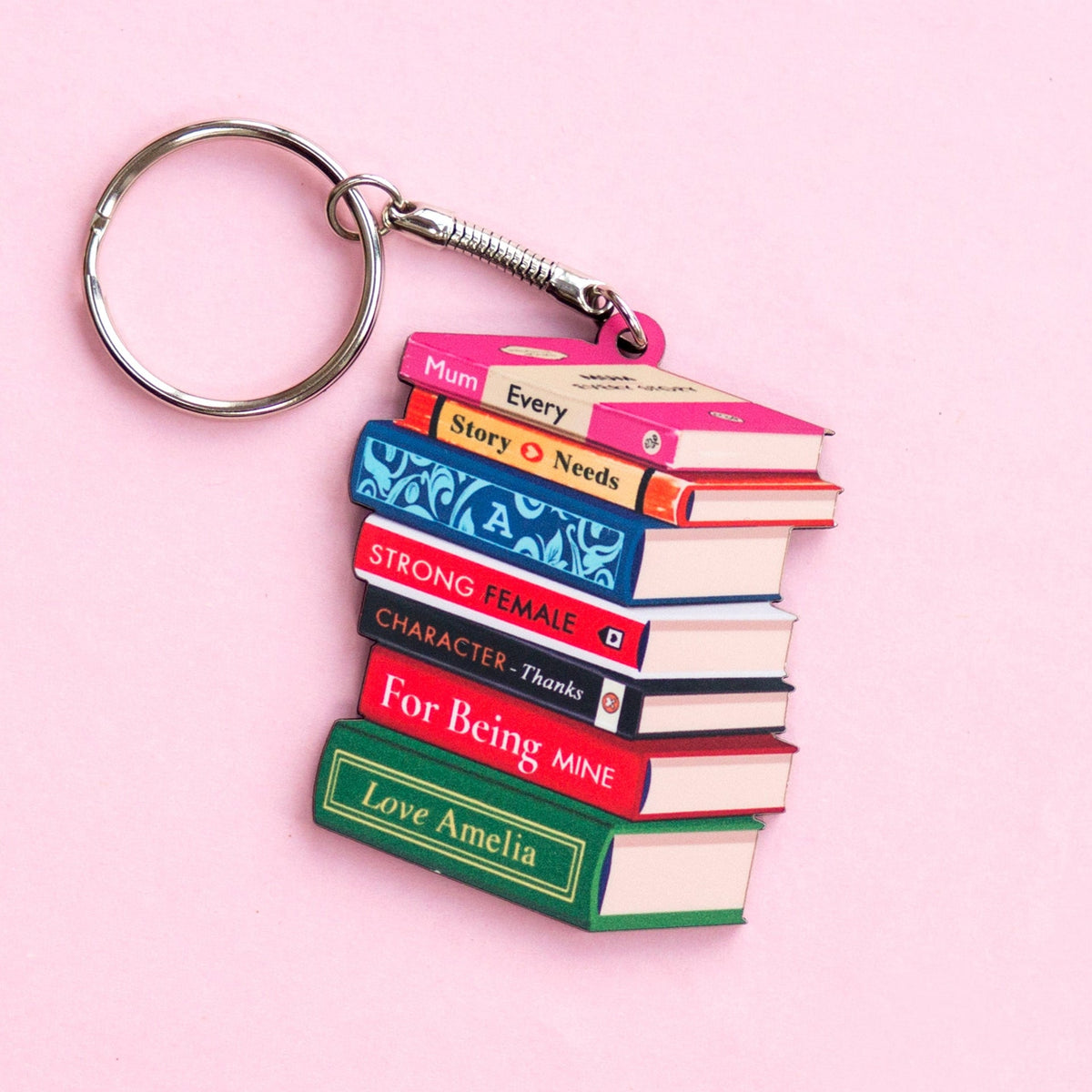 Personalised Books Keyring For Mum - Of Life & Lemons®
