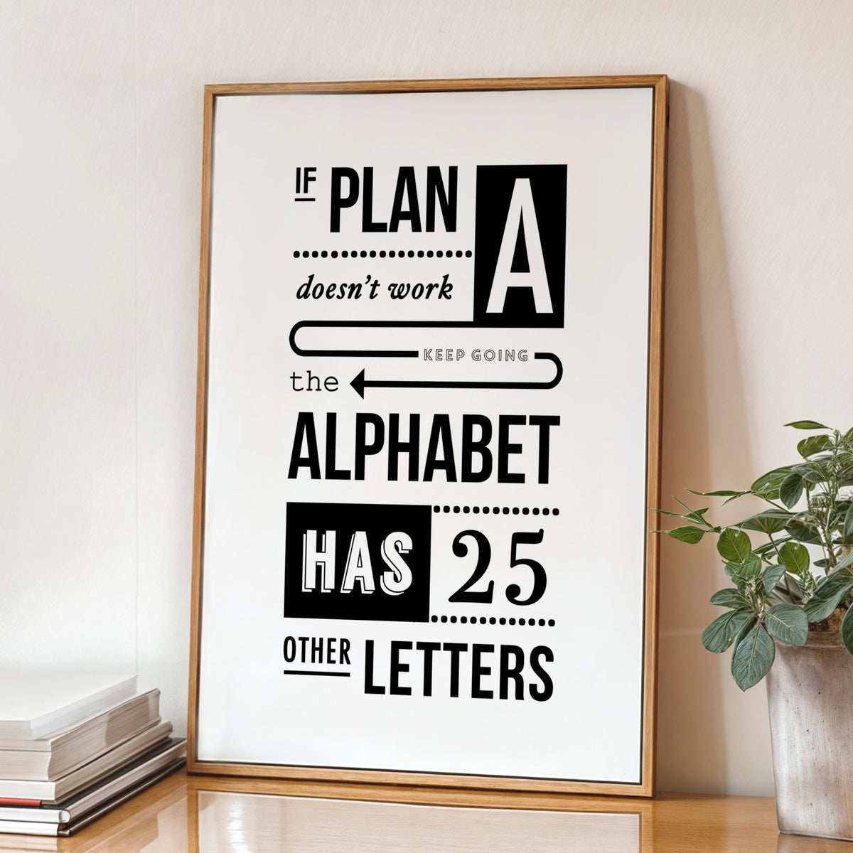 'Don't Give Up' Motivational A3 Poster - Of Life & Lemons®