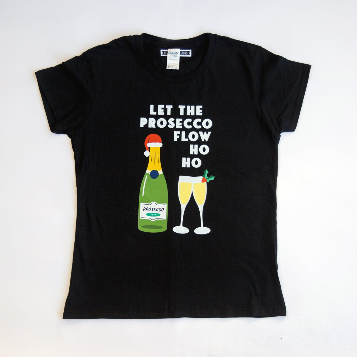Ladies Prosecco Christmas T-Shirt - Of Life & Lemons®
