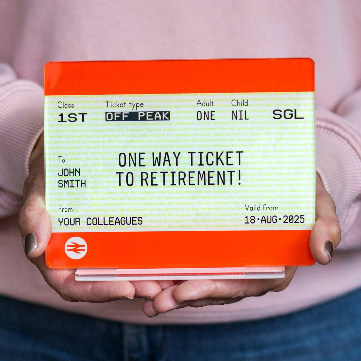 Personalised Train Ticket Retirement Gift - Of Life & Lemons®