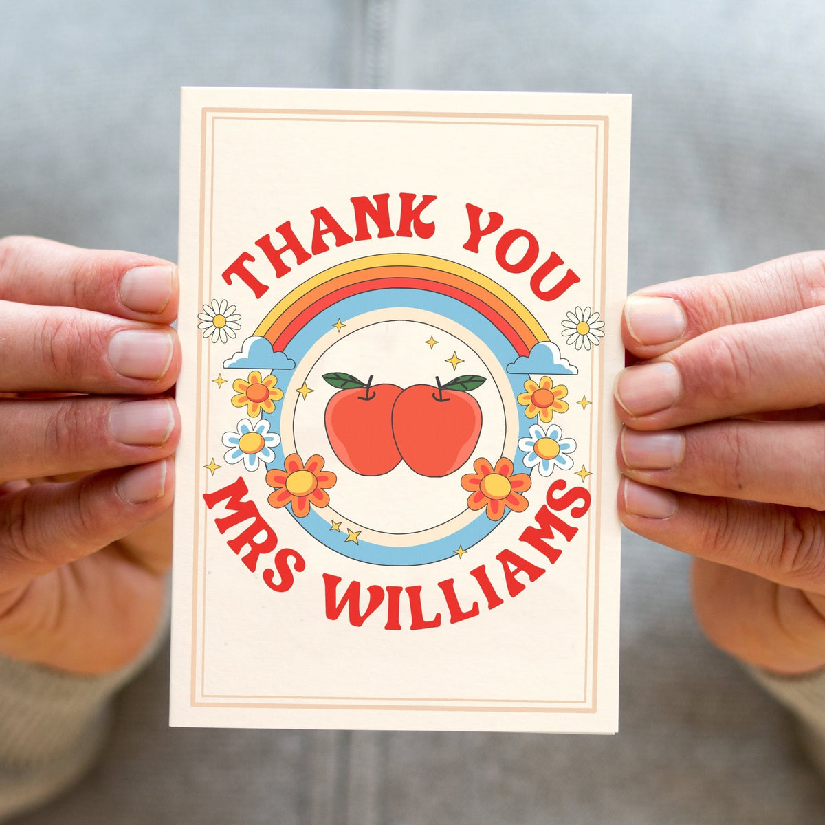 Personalised 'Thank You Teacher' Card - Of Life & Lemons®