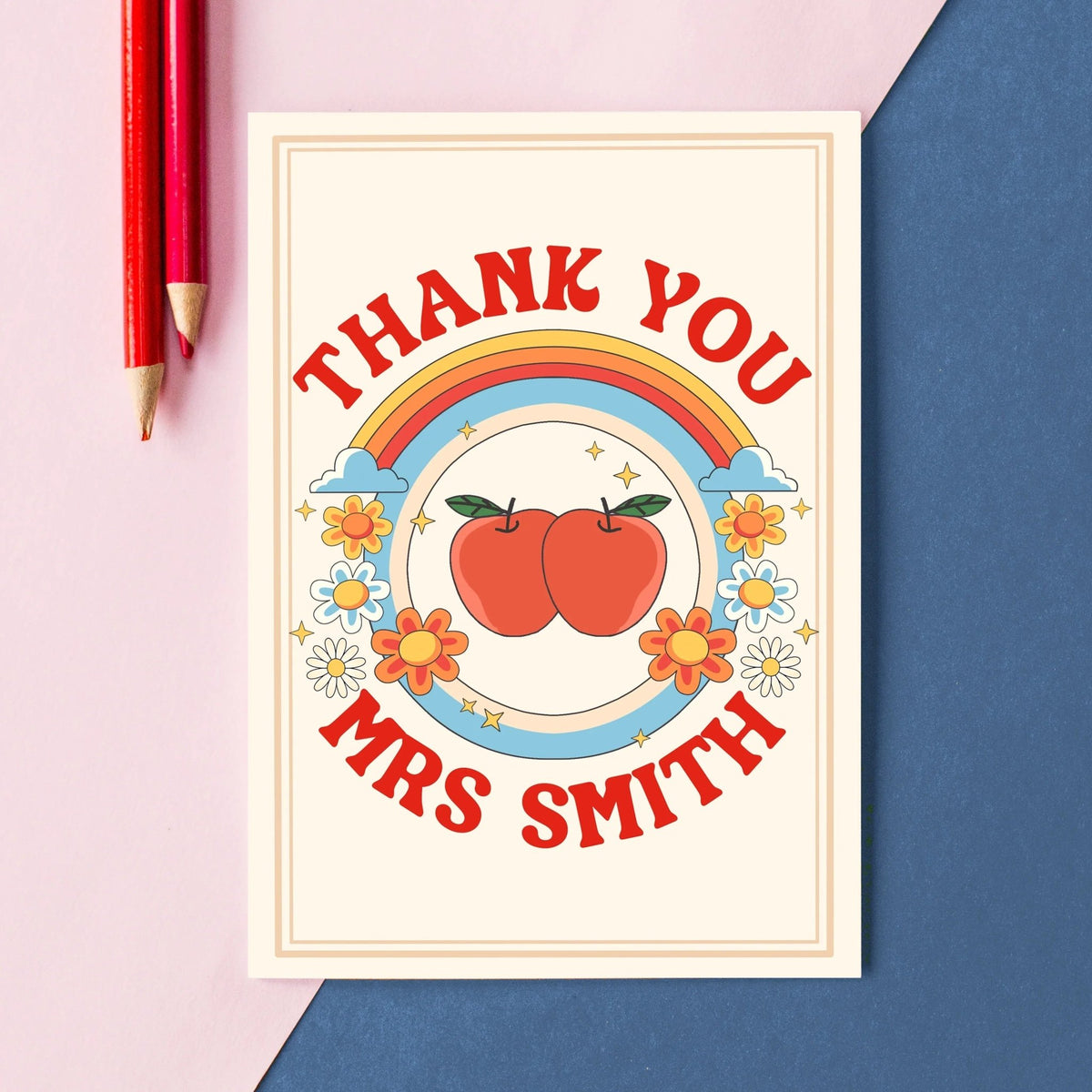 Personalised 'Thank You Teacher' Card - Of Life & Lemons®