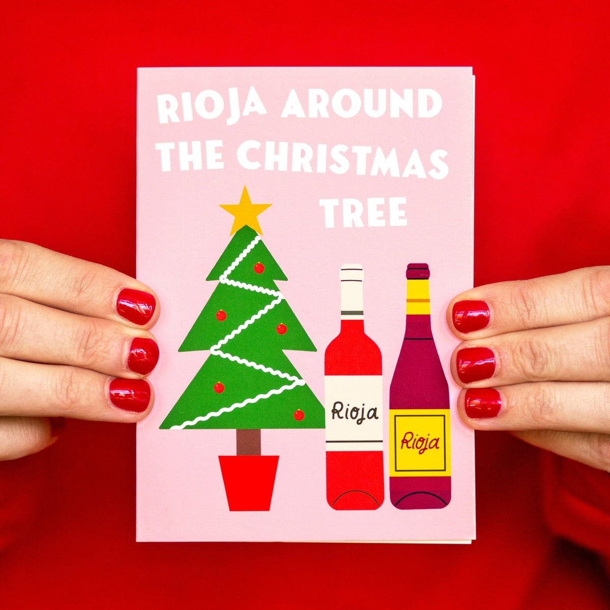 Wine Christmas Card - Of Life & Lemons®