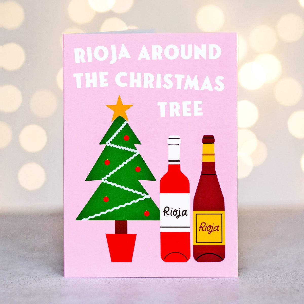 Wine Christmas Card - Of Life & Lemons®