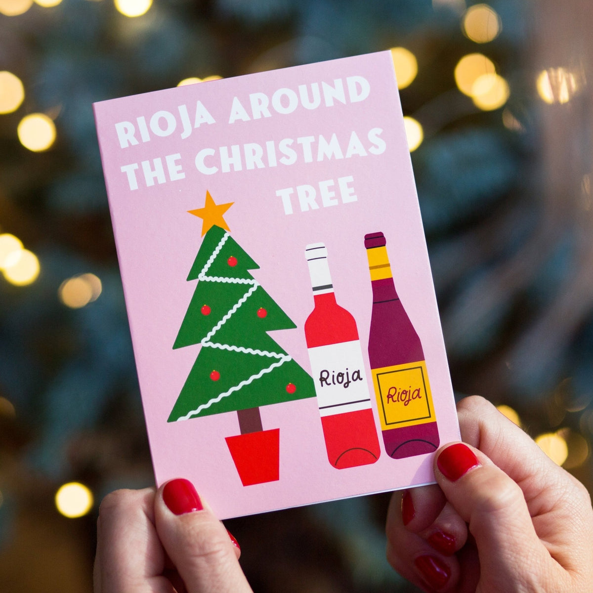 Wine Christmas Card - Of Life & Lemons®