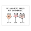 funny wine postcard