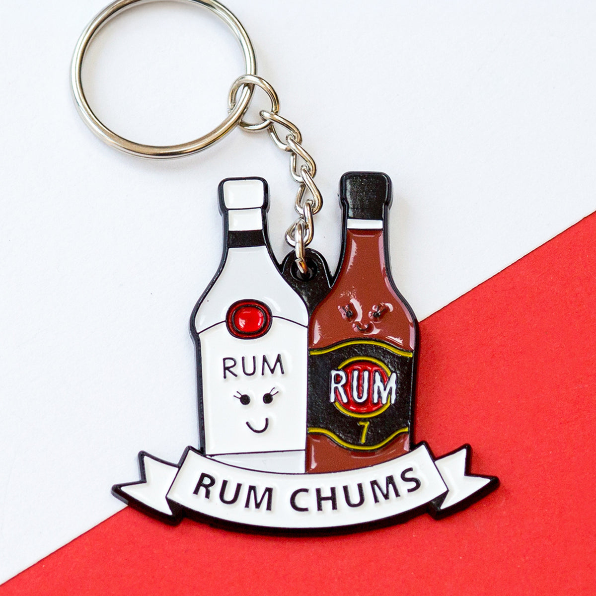 'Rum Chums' Rum Friendship Keyring - Of Life & Lemons®