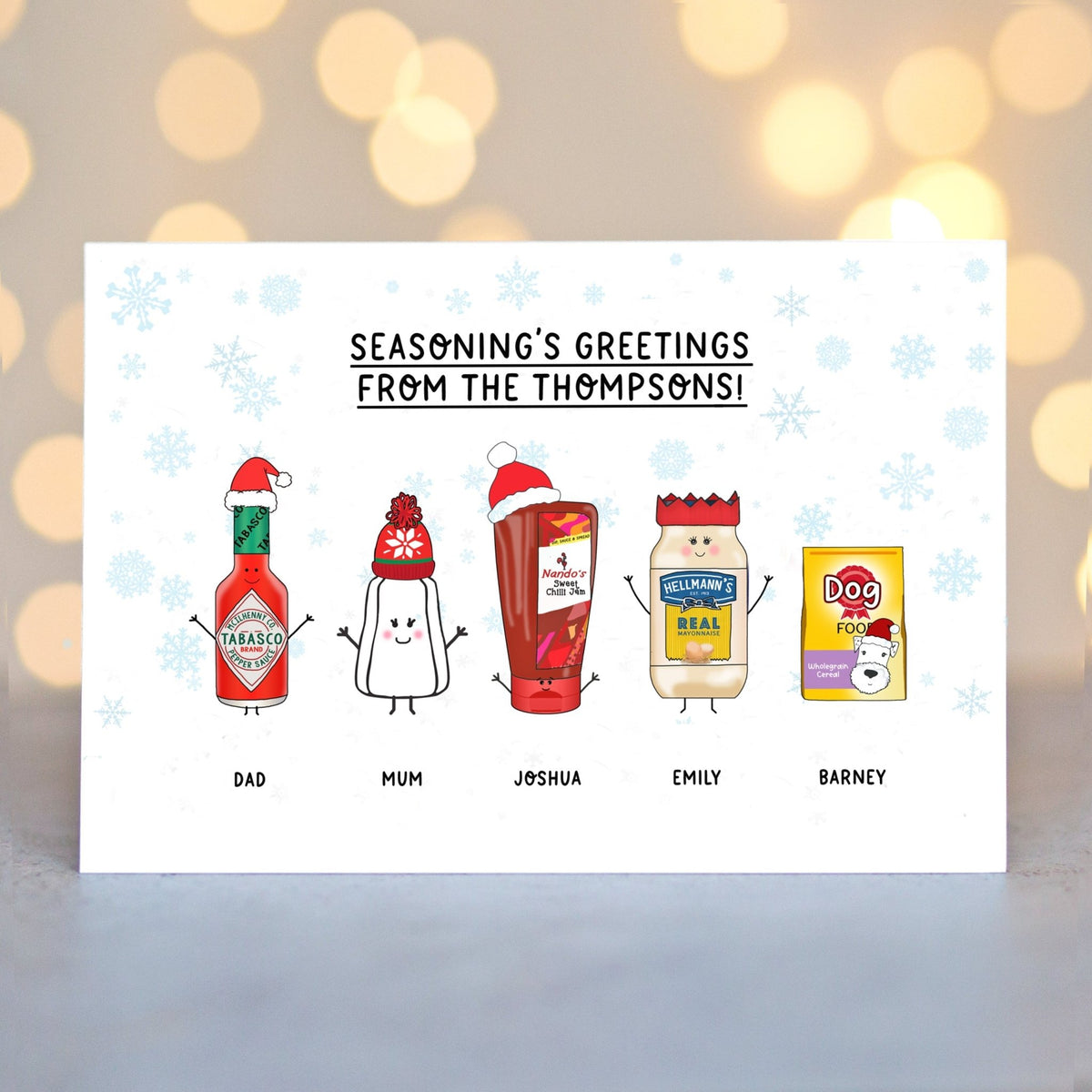 'Seasoning's Greetings' Custom Family Christmas Cards - Of Life & Lemons®