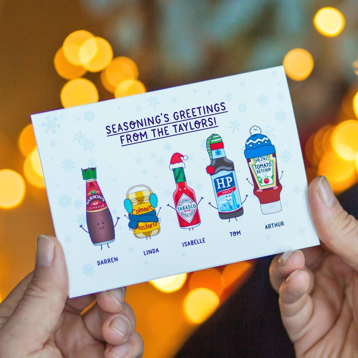 'Seasoning's Greetings' Custom Family Christmas Cards - Of Life & Lemons®