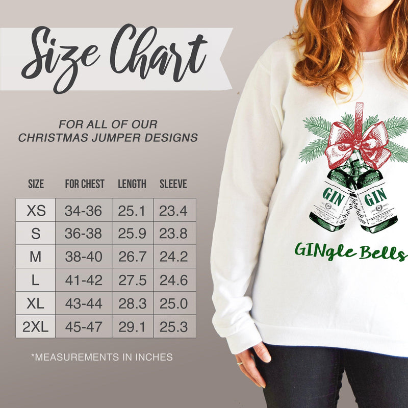 christmas jumper for men and women featuring alcohol illustrations and funny pun
