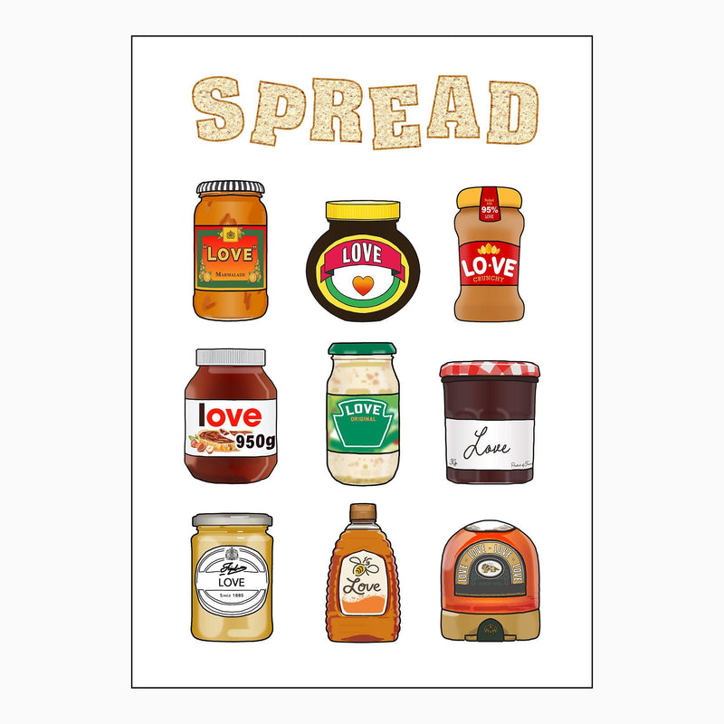 illustrated kitchen or diner poster