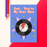 David Bowie themed Father's Day Card