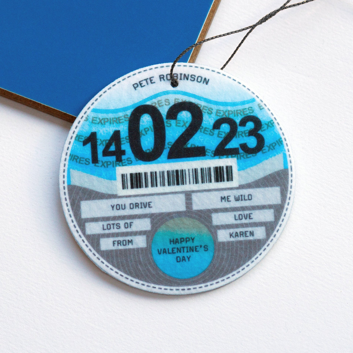 Personalised Tax Disc Car Air Freshener - Of Life & Lemons®