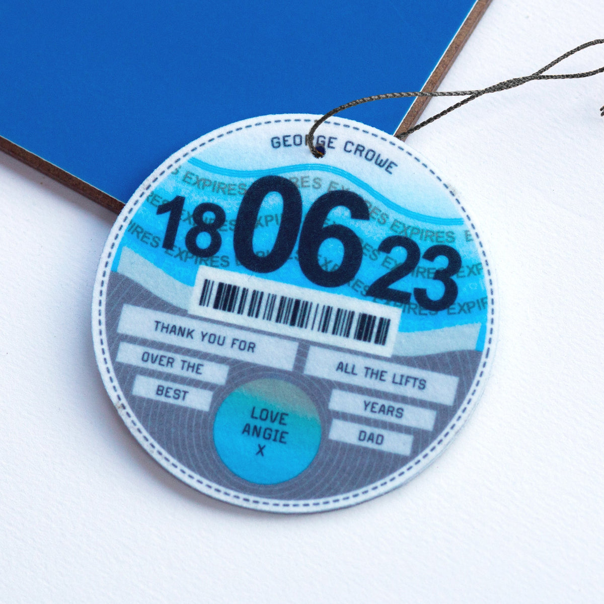 Personalised Car Air Freshener For Dad - Of Life & Lemons®