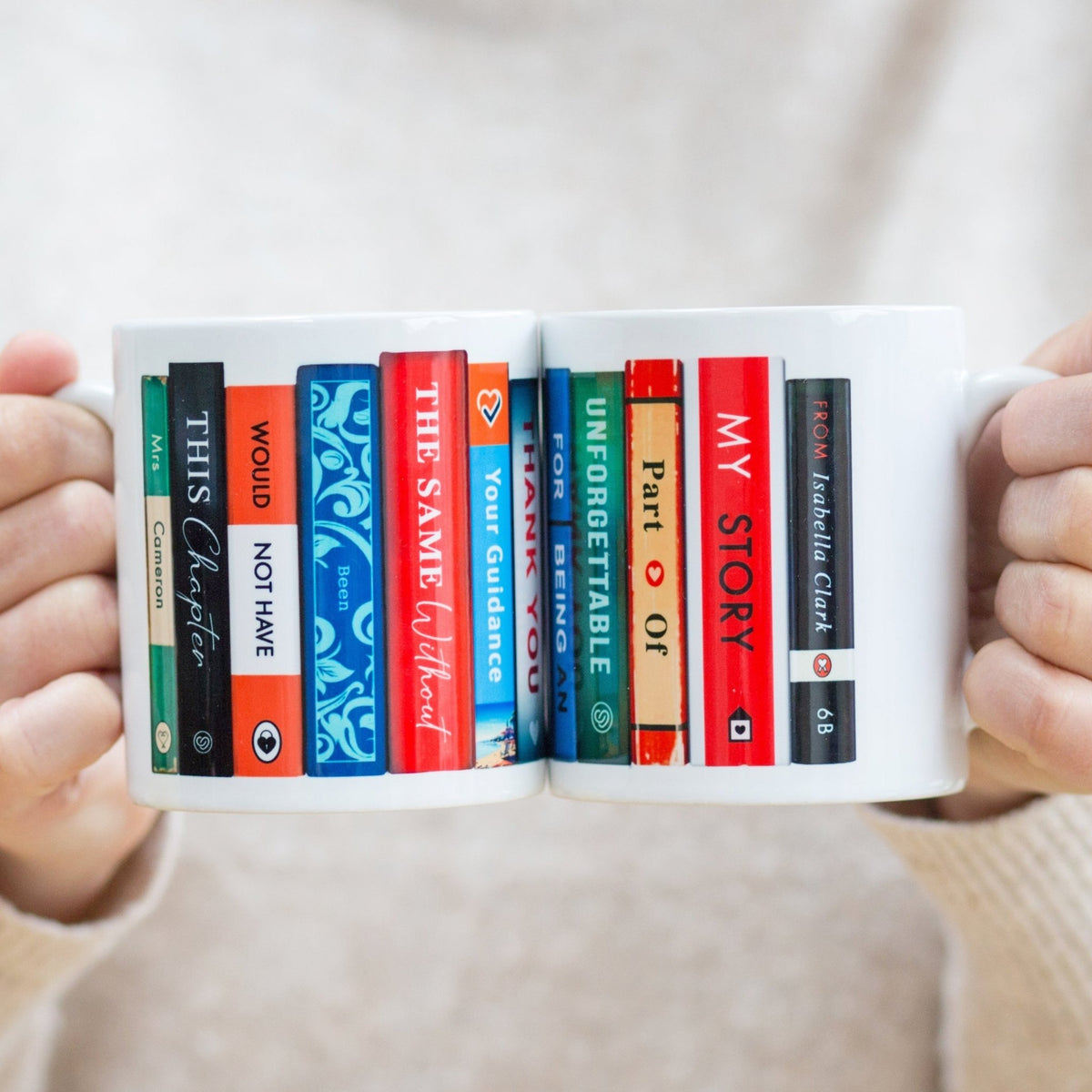 Personalised Book Themed Mug For A Teacher - Of Life & Lemons®