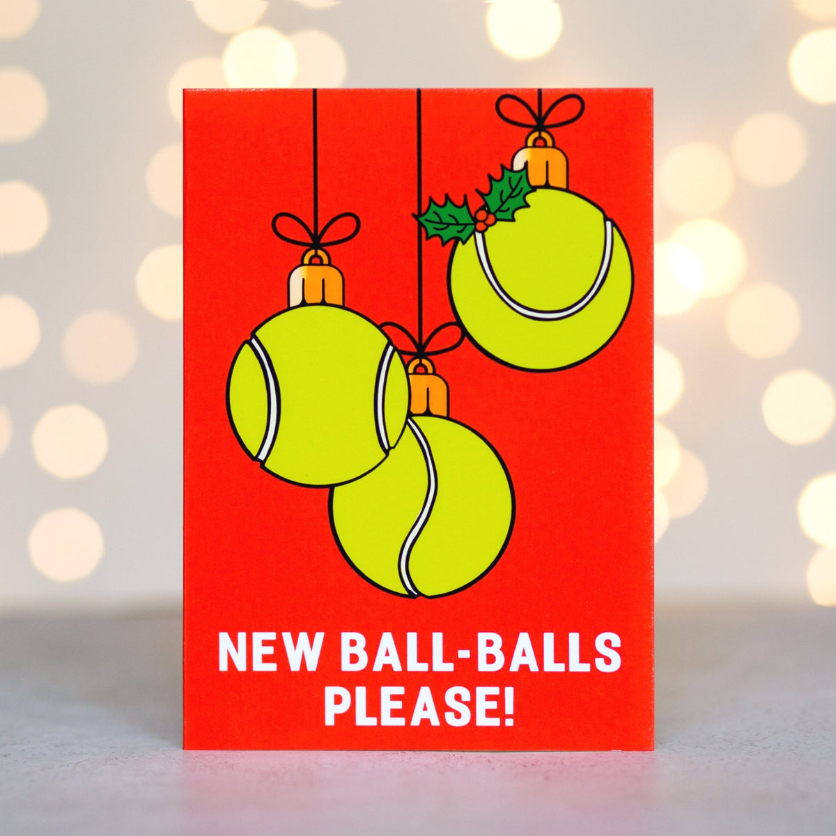 Funny Tennis Christmas Card - Of Life & Lemons®