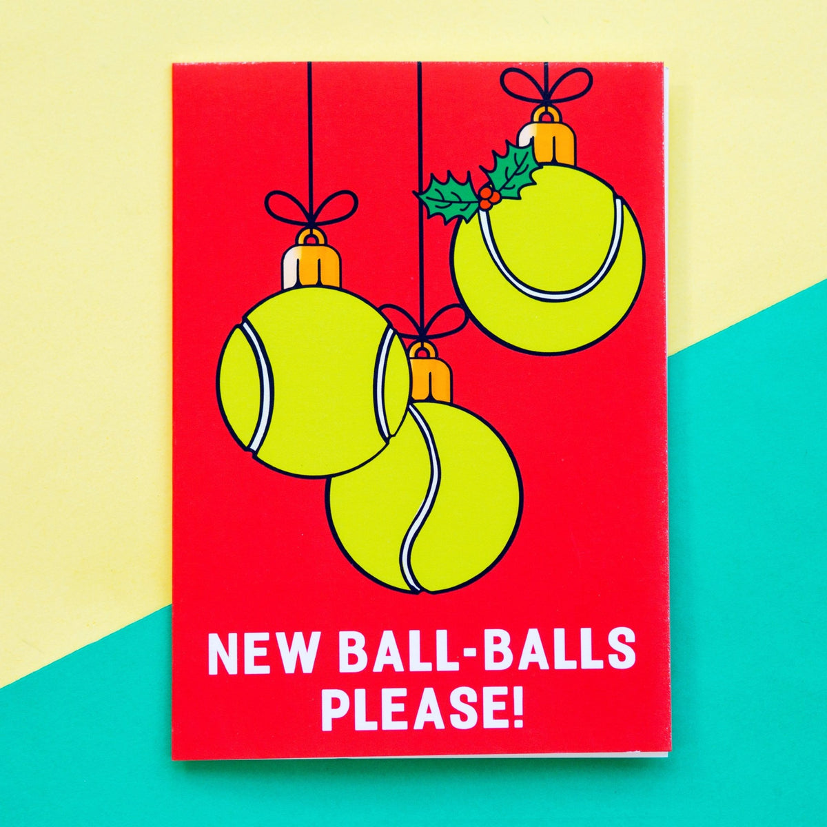 Funny Tennis Christmas Card - Of Life & Lemons®