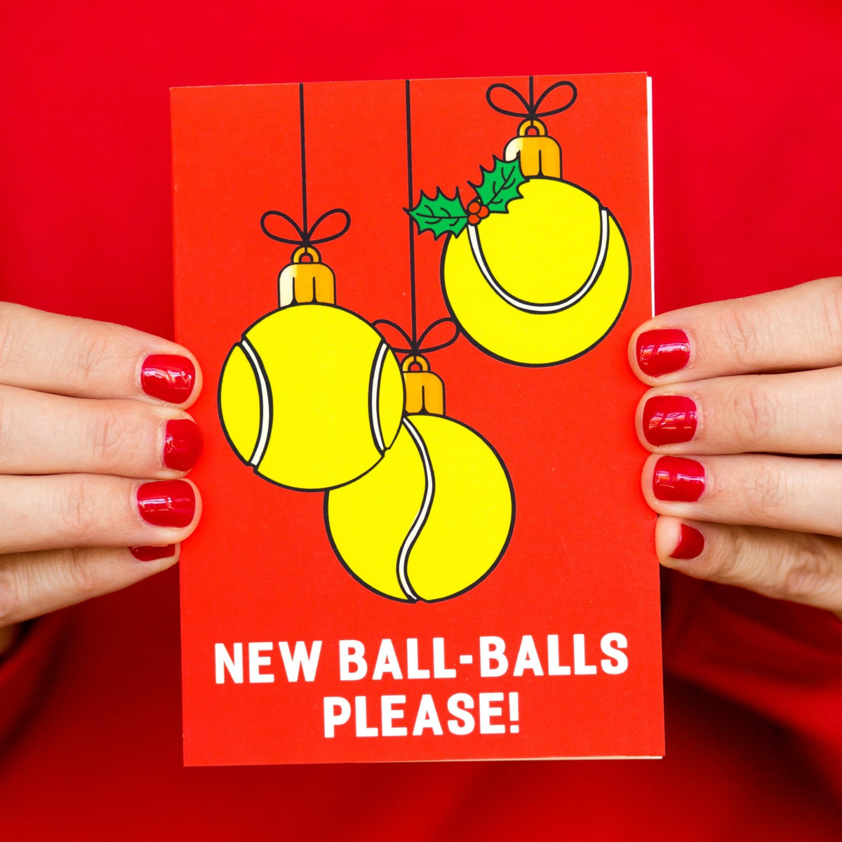 Funny Tennis Christmas Card - Of Life & Lemons®