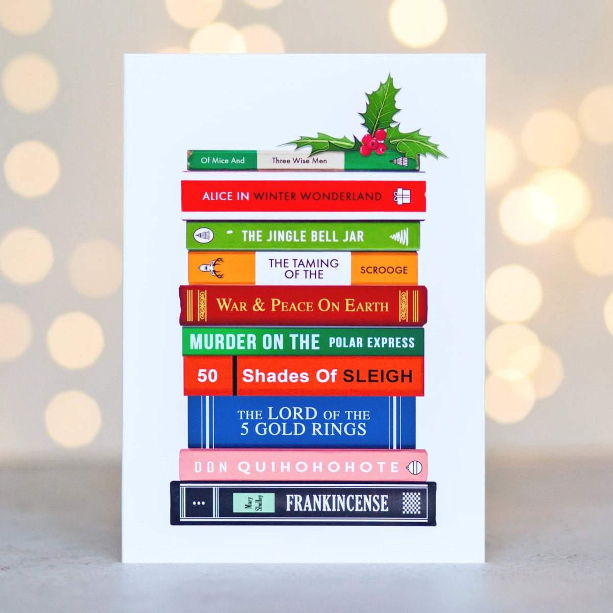 Funny Book Puns Christmas Card - Of Life & Lemons®