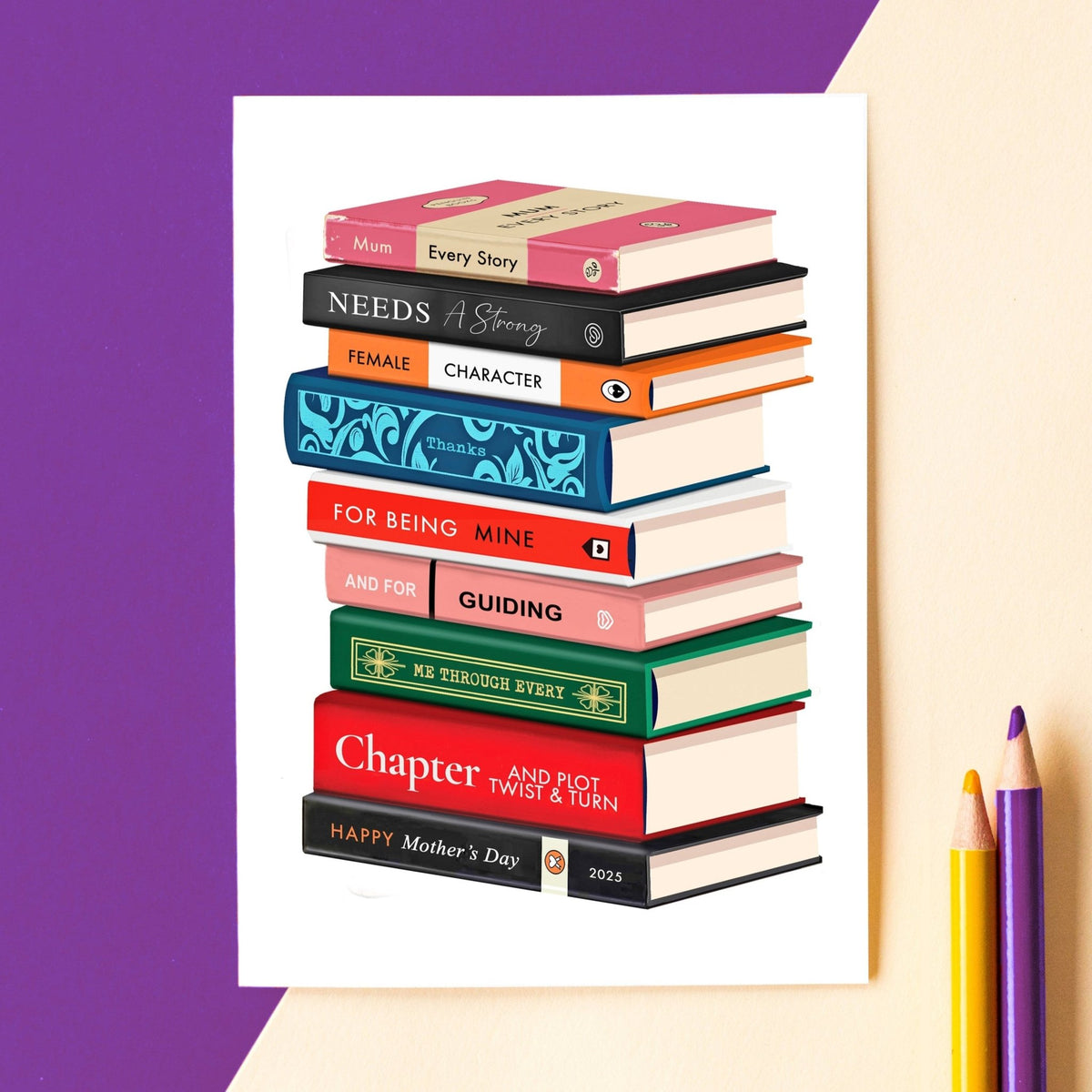 Book Themed Mother's Day Card - Of Life & Lemons®