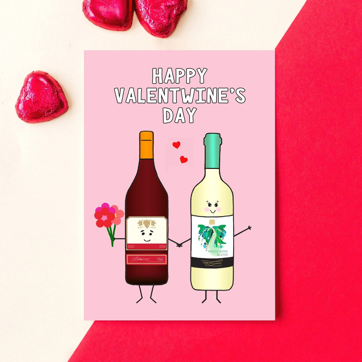 Wine Valentine's Card 'ValentWINES' - Of Life & Lemons®