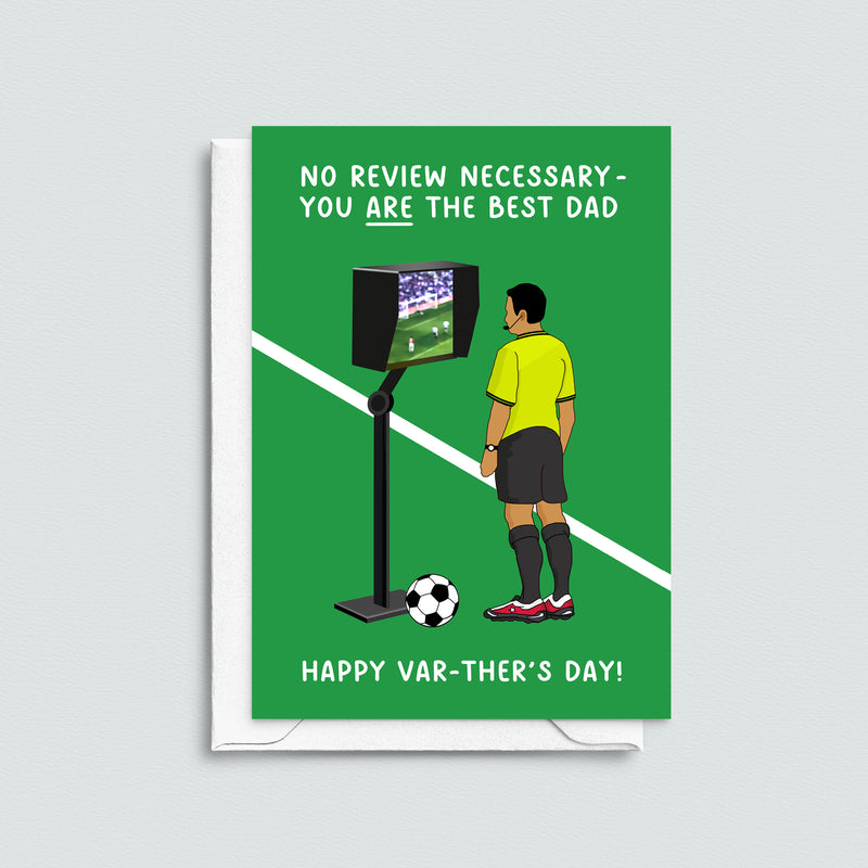 VAR Themed Father's Day Card