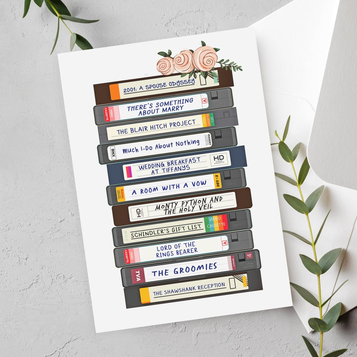 Funny Movie Puns Wedding Card - Of Life & Lemons®