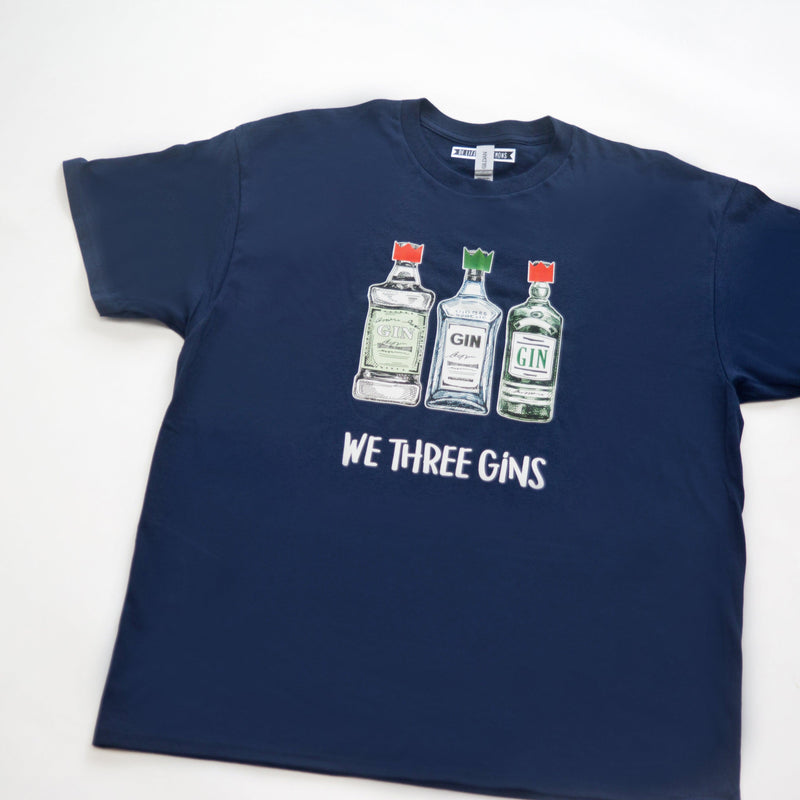 men's gin themed christmas t-shirt