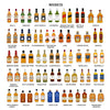 family represented by illustrations of their favourite drinks