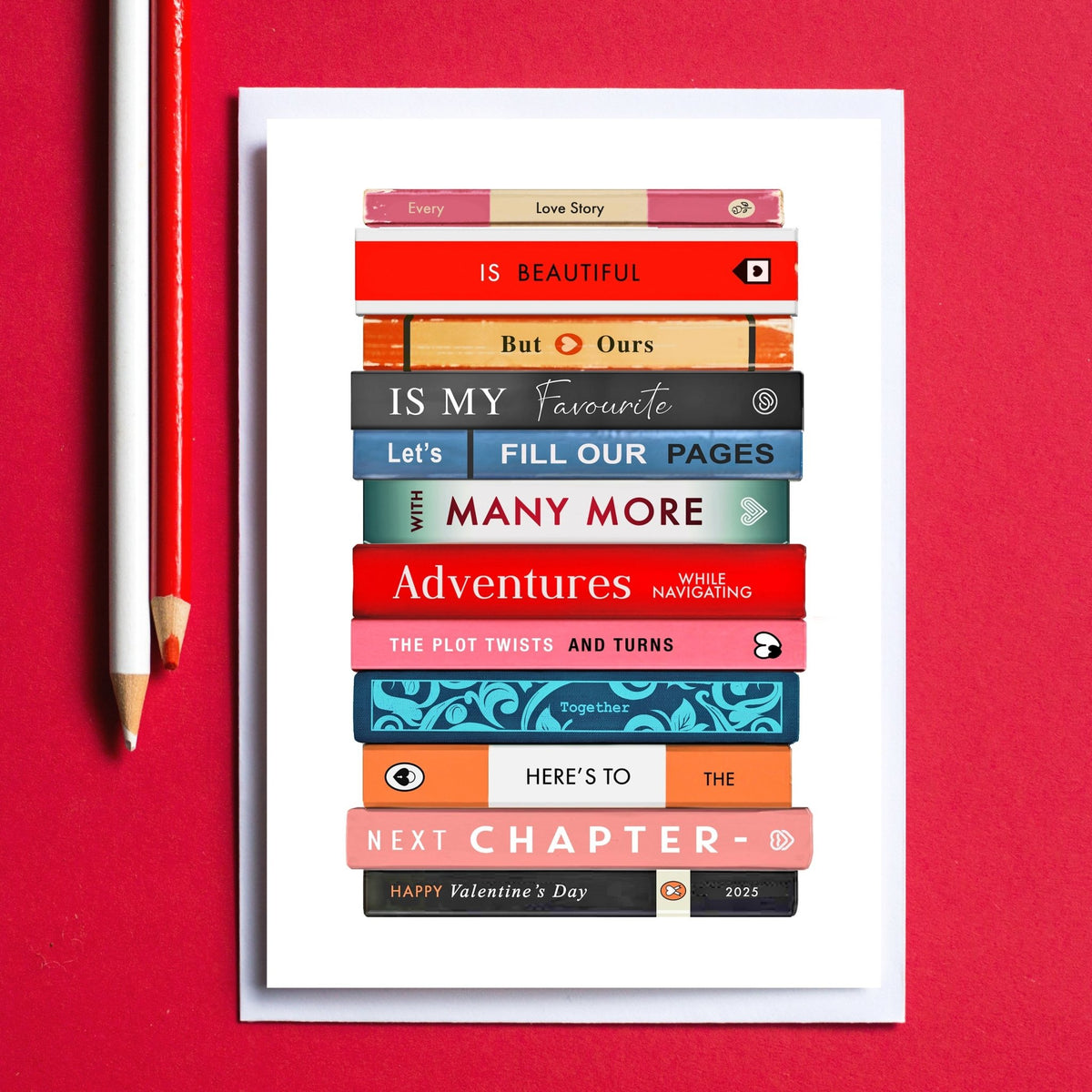 Literary Themed Valentine's Card - Of Life & Lemons®
