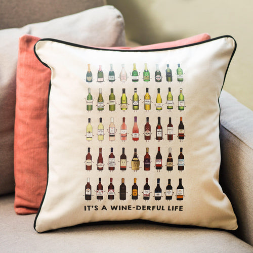 Varieties of Wine Cushion - Of Life & Lemons®