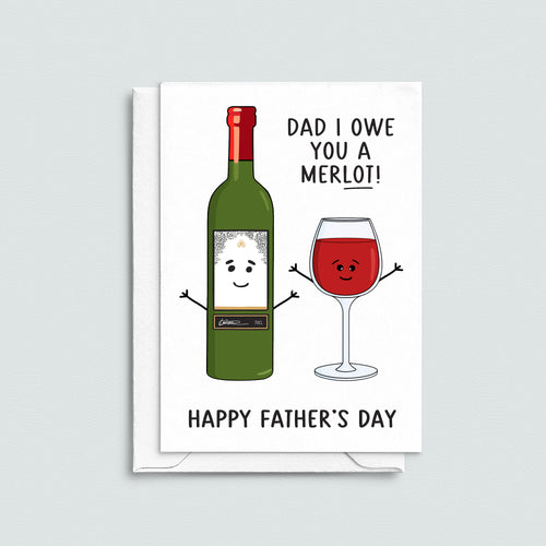 Funny Wine Father's Day Card
