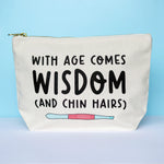 funny make up bag about aging