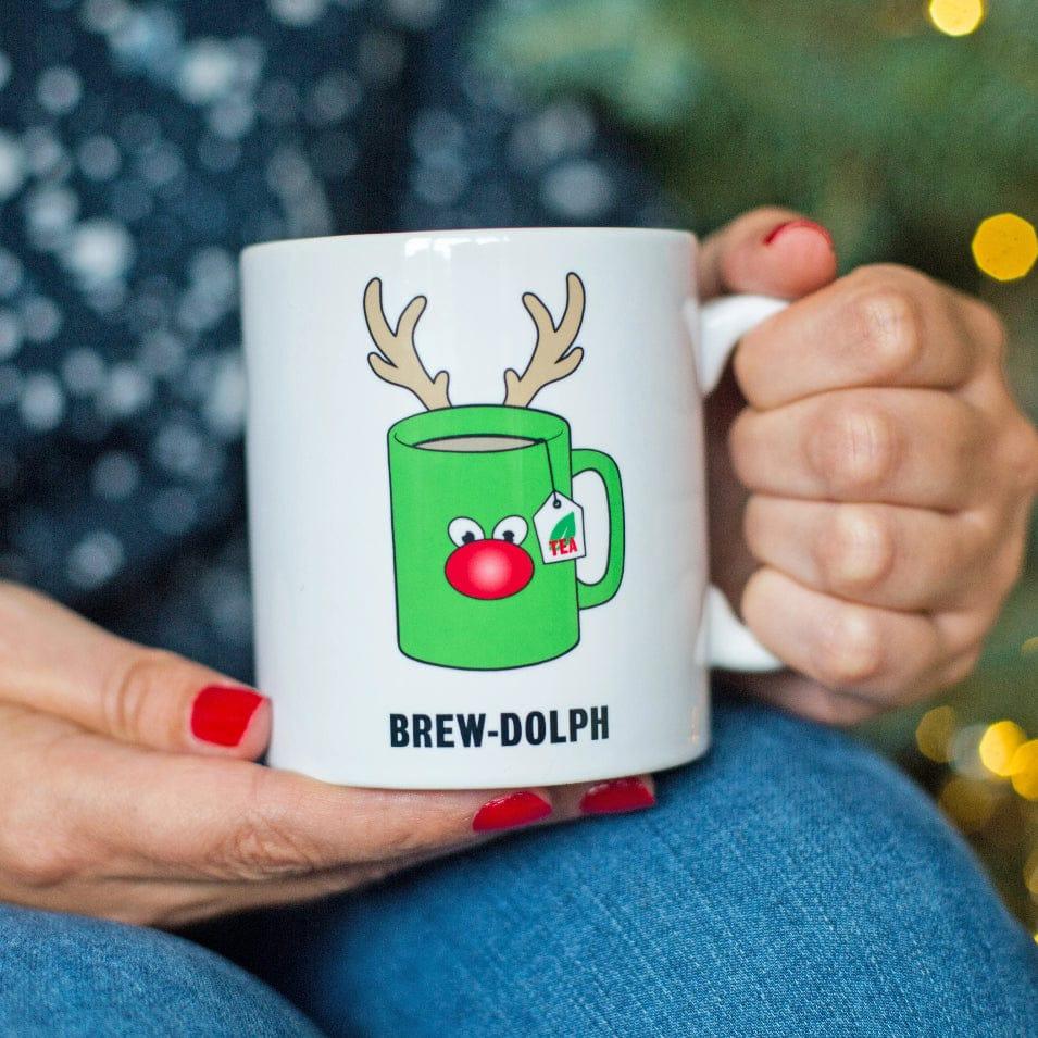 'Brewdolph' Funny Tea Christmas Mug - Of Life & Lemons®
