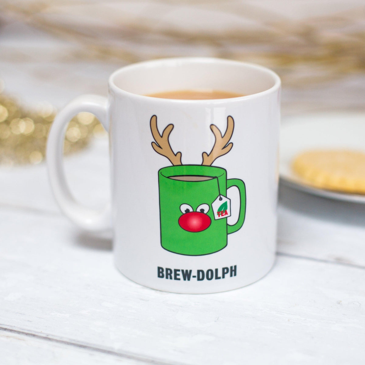 'Brewdolph' Funny Tea Christmas Mug - Of Life & Lemons®