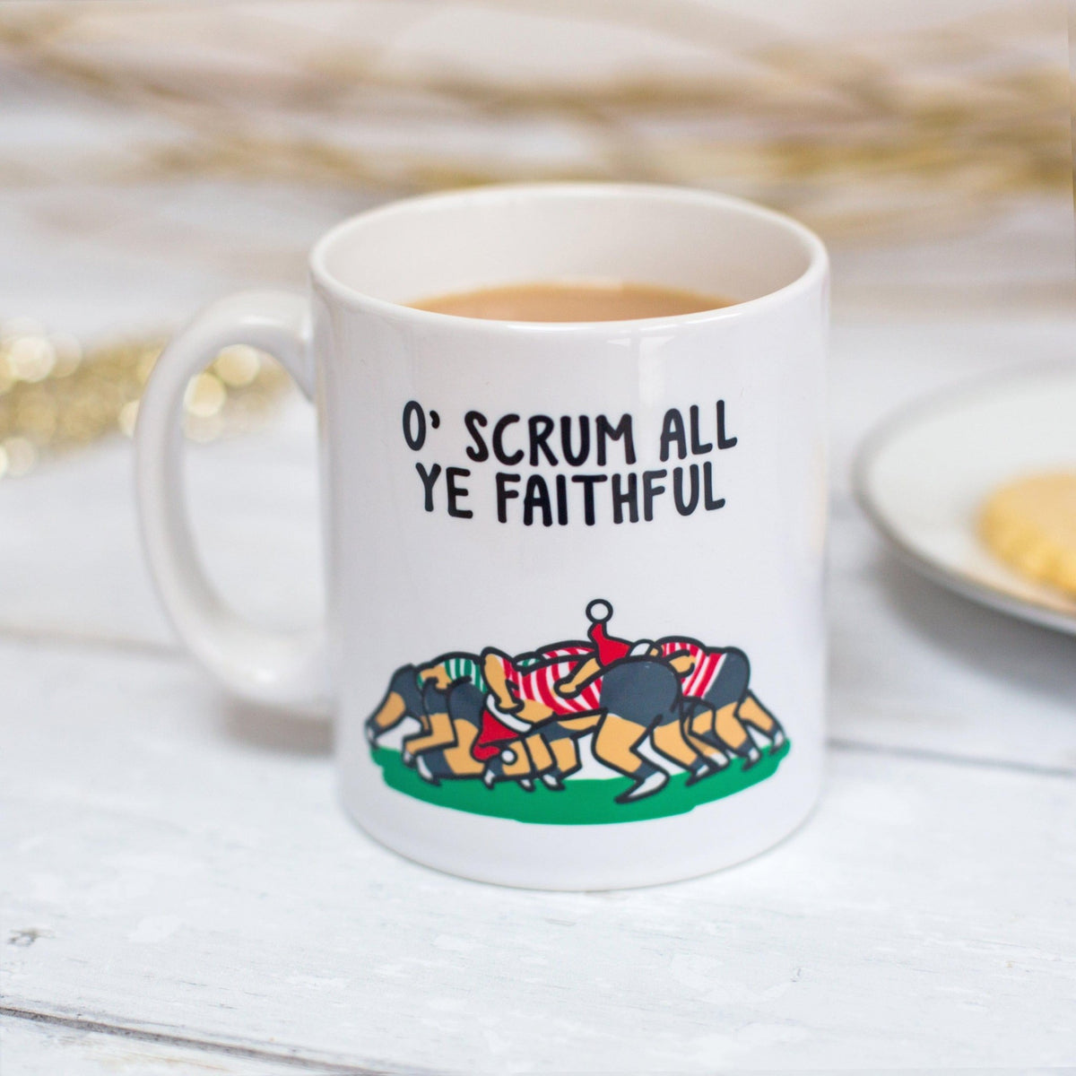Funny Rugby Christmas Mug - Of Life & Lemons®