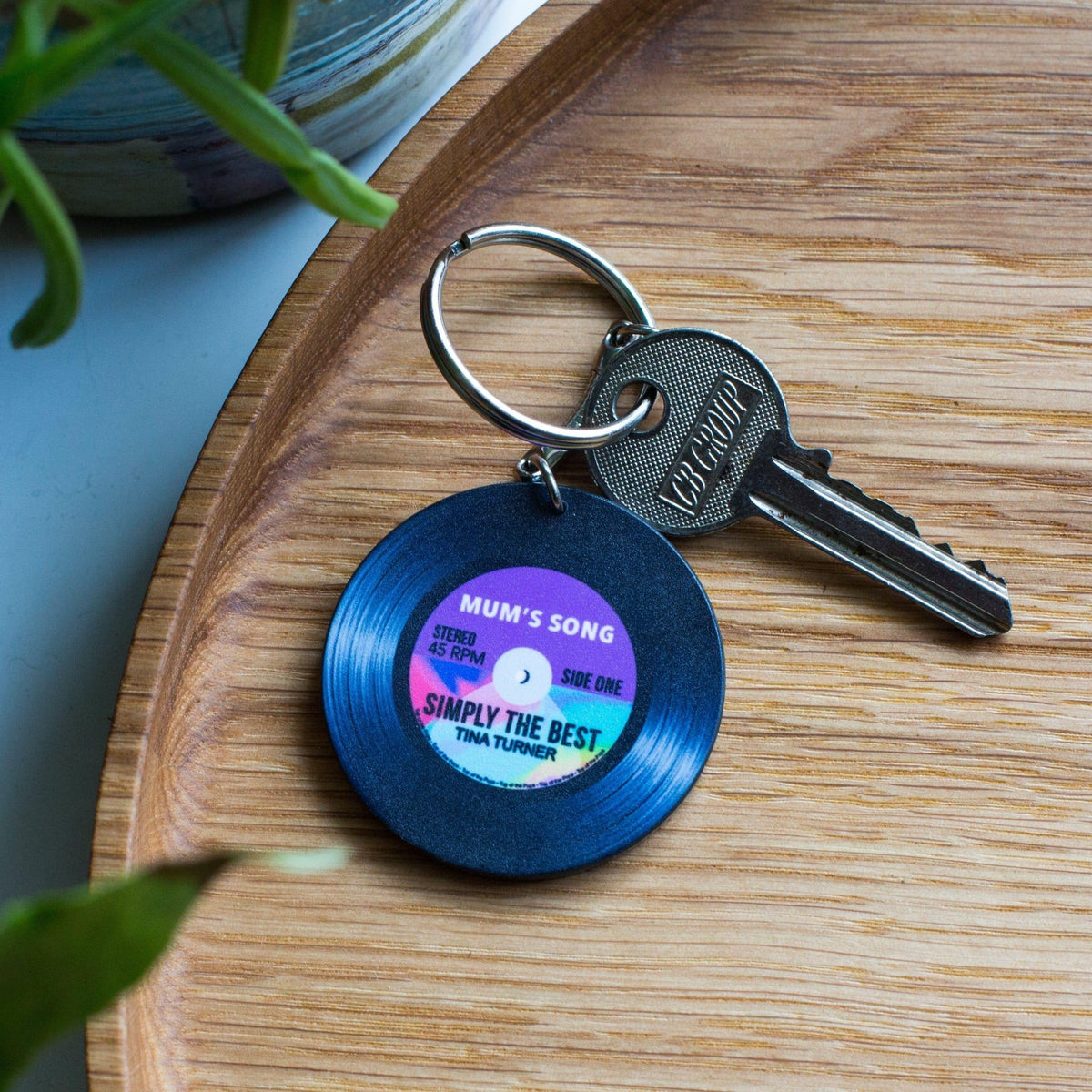 'Mum's Song' Personalised Vinyl Keyring for Mum - Of Life & Lemons®